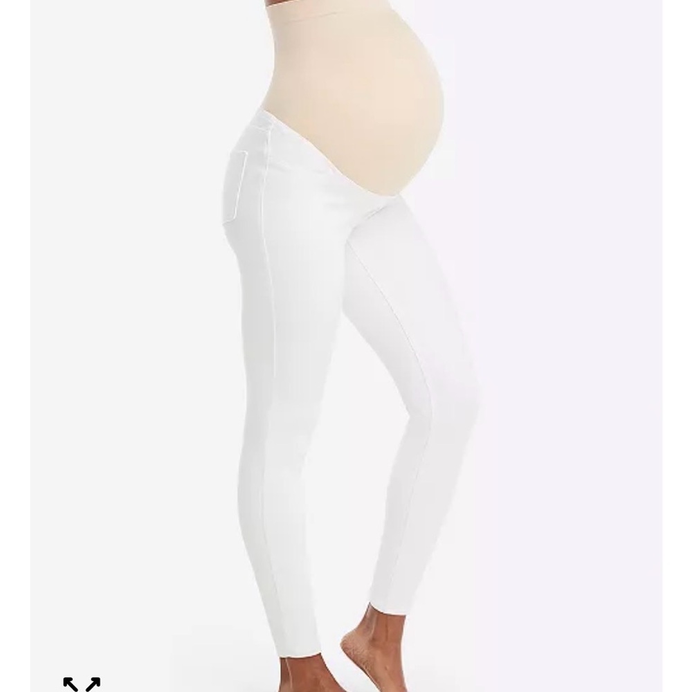 SPANX Women's White Maternity Jeggings